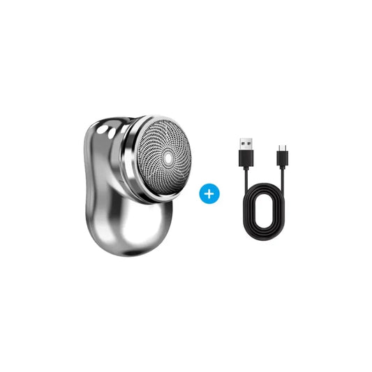Mini Afeitadora Eléctrica Portátil USB - producto real