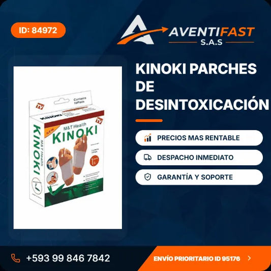 Parches Kinoki para Pies — 10 unidades - producto real