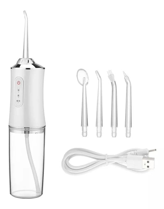 Irrigador Oral Recargable 4 Boquillas - producto real