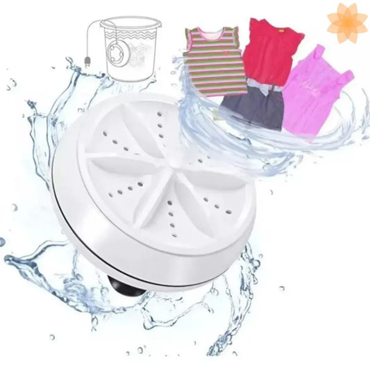 Mini Lavadora Portátil USB Tipo Turbina - producto real